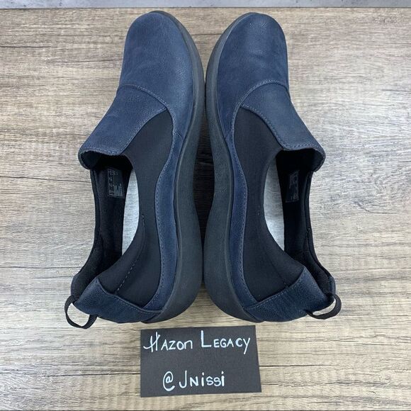 Cloudsteppers By Clarks~Women’s~Navy Blue~Slip On Shoes~Size 8.5M - Picture 7 of 8